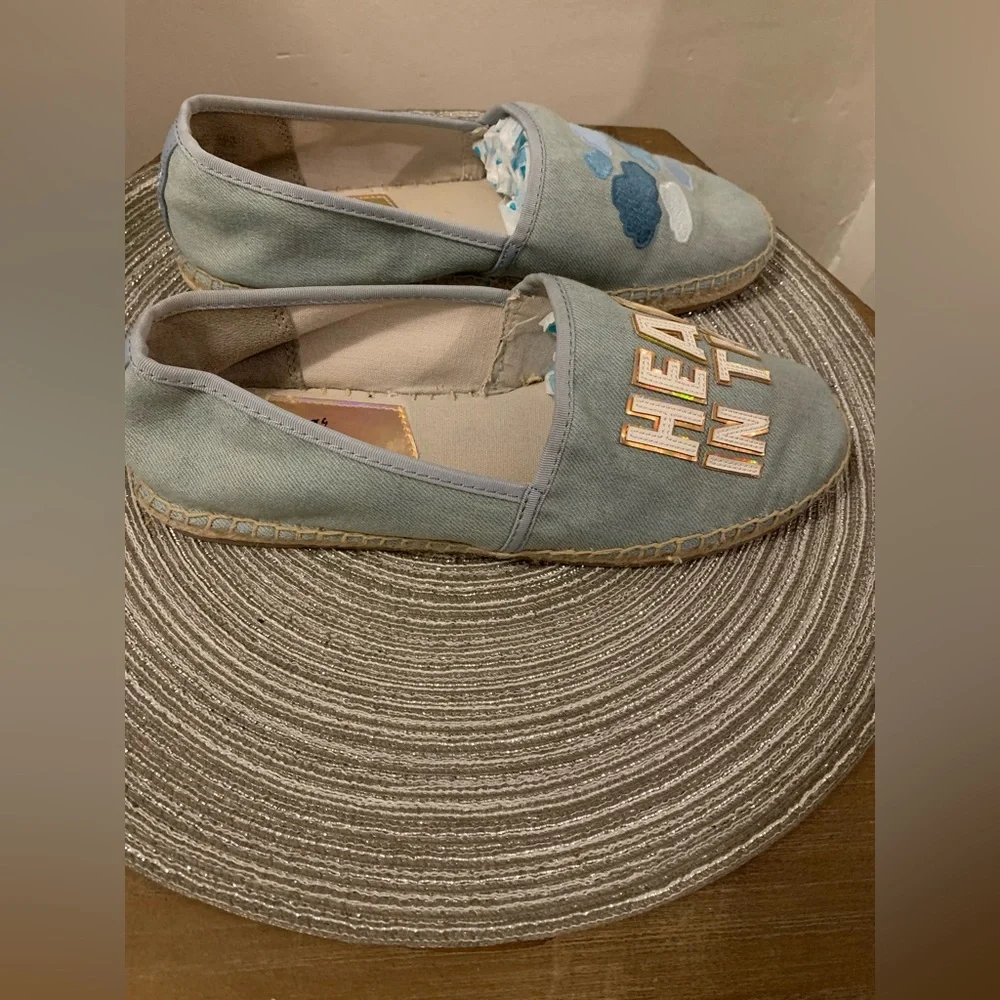Sam Edelman Circus Lenni-31 “Head in the ☁️ “canvas denim slip ons size 8.5